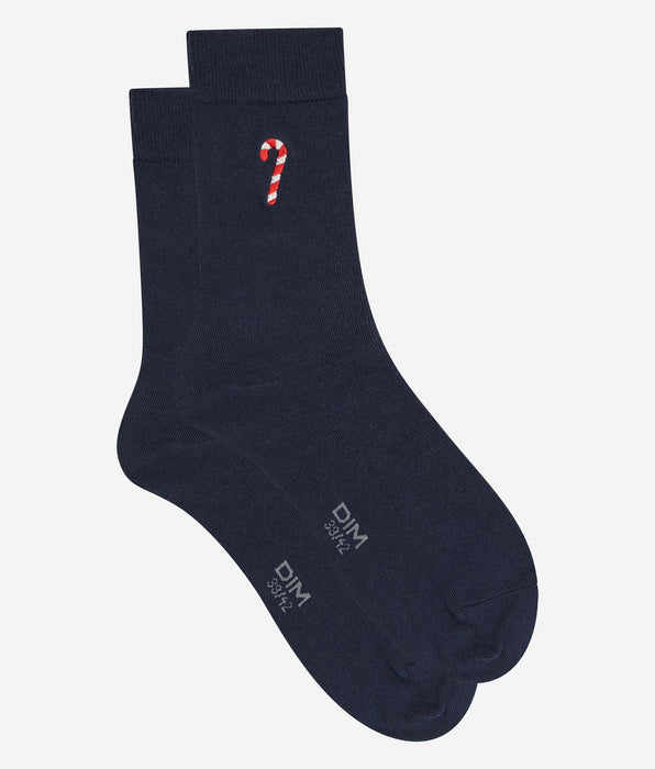 DIM Calcetines de hombre navy blue candy de algodón Fancy