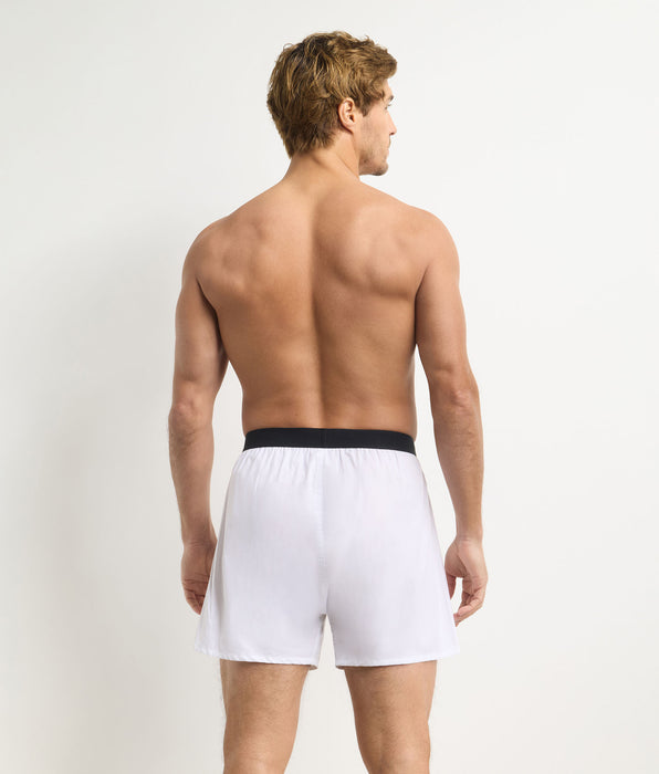 DIM Bóxer ancho para hombre blanco Signature