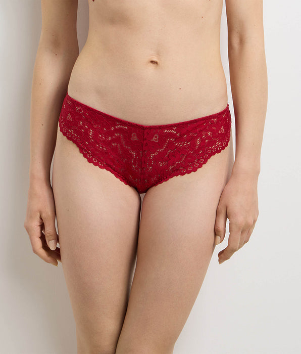 DIM Braguita de cintura alta roja Burning Eclat