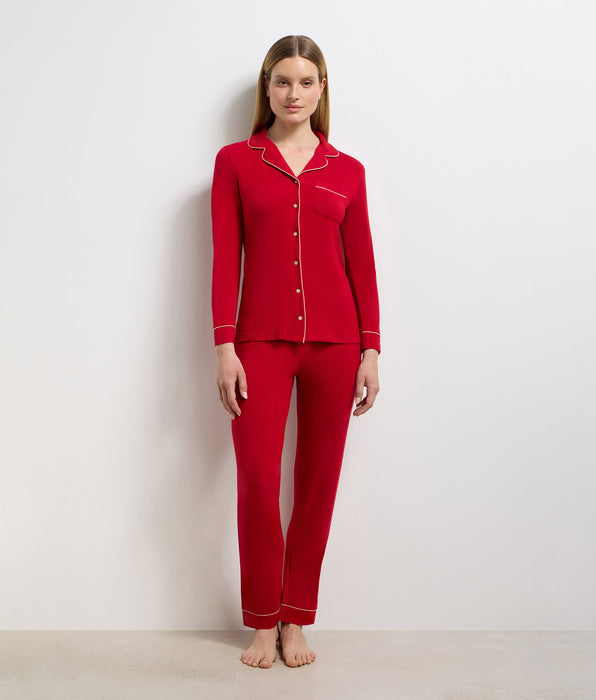 DIM Camisa de manga larga Roja