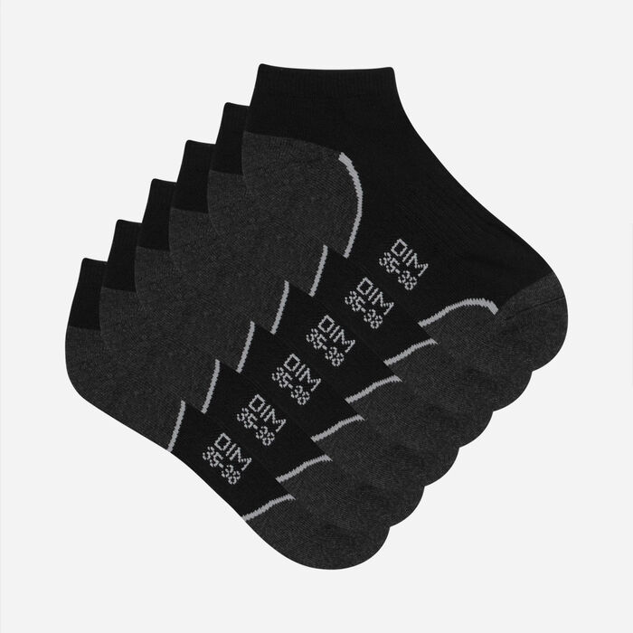 Pack de 3 pares de calcetines cortos de impacto para mujer - Dim Sport, , DIM