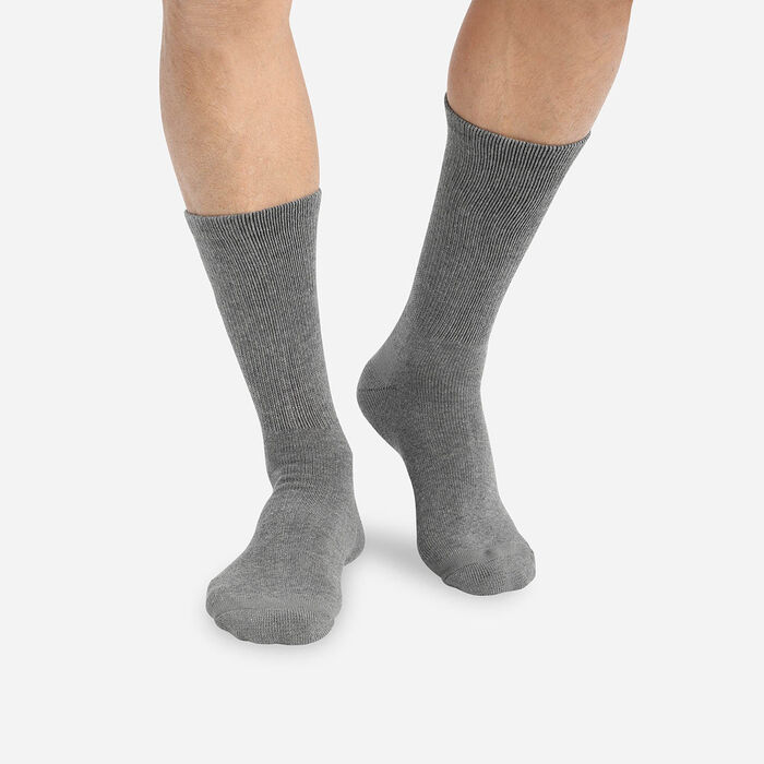 Pack de 2 pares de calcetines de algodón para hombre Outdoor, , DIM