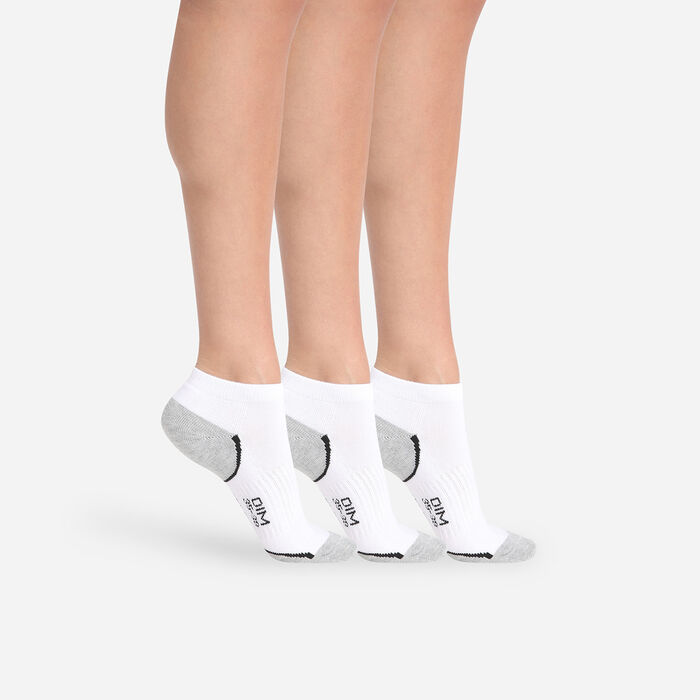 Pack de 3 pares de calcetines cortos de impacto para mujer - Dim Sport, , DIM