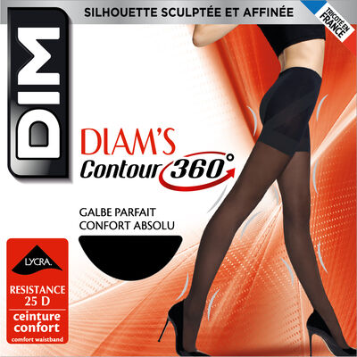 Panti negro Diam's Contour 360° semiopaco 25D, , DIM