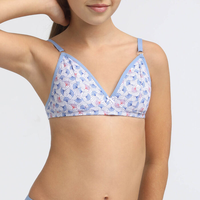 Non-wired bra with Japanese print DIM Girl, , DIM