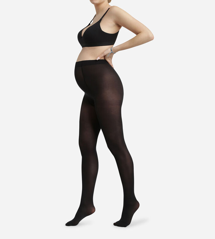 Pantis de maternidad tupidos de cintura súper elástica Dim Style Mama, , DIM