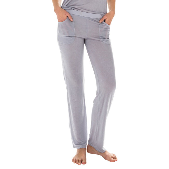Pantalon de pyjama gris en modal Femme-DIM