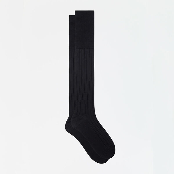Calcetines altos negros y blancos Sporty Look - DIM Style