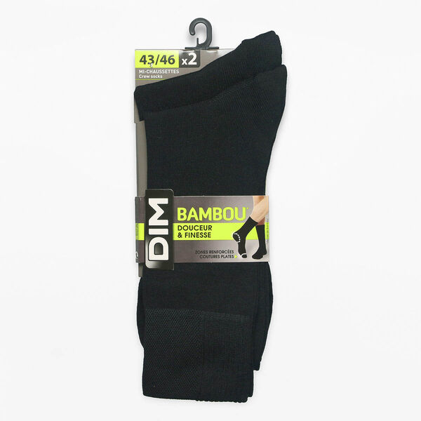 Calcetines hombre pinkies negros BOODY 39-45 - Ropa Bambú 