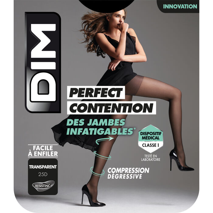 Panty de compresión Piernas Incansables - Perfect Contention negro transparente de DIM 25D, , DIM