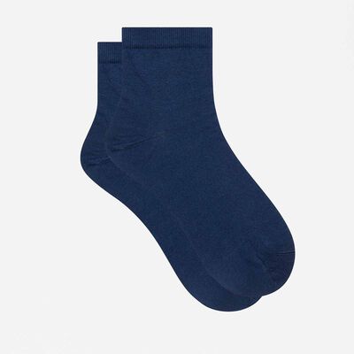 Pack de 2 pars de calcetines bajos de hilo de Escocia azul marino Dim, , DIM