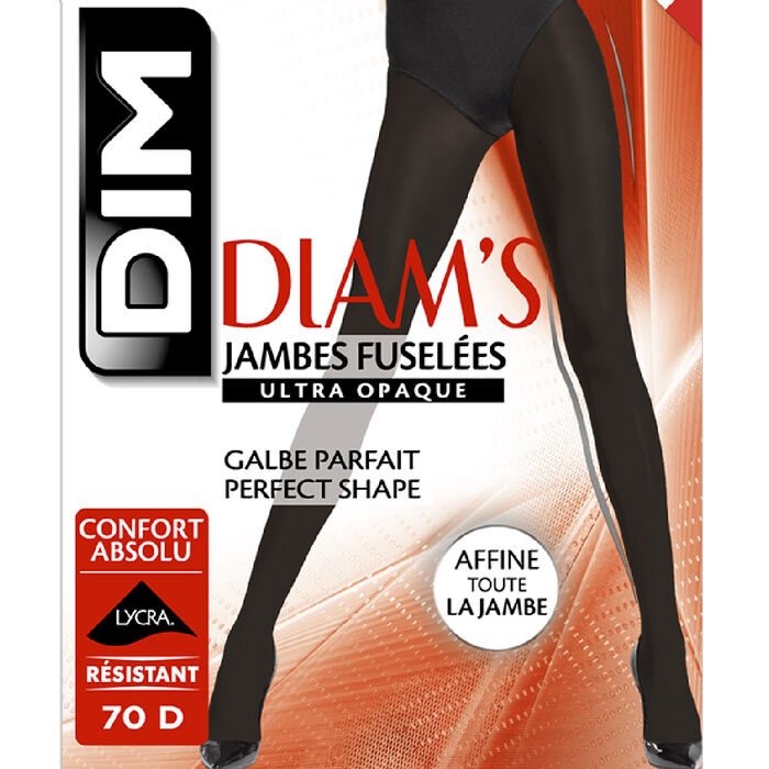 Panti negro Diam's Jambes Fuselées ultraopaco 70D, , DIM
