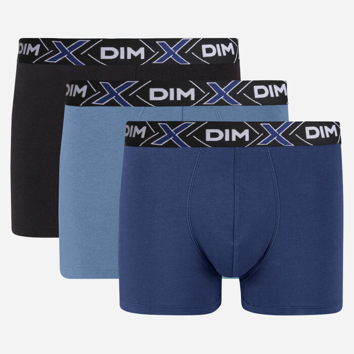Pack de 3 bóxers azules de algodón X-Temp , , DIM