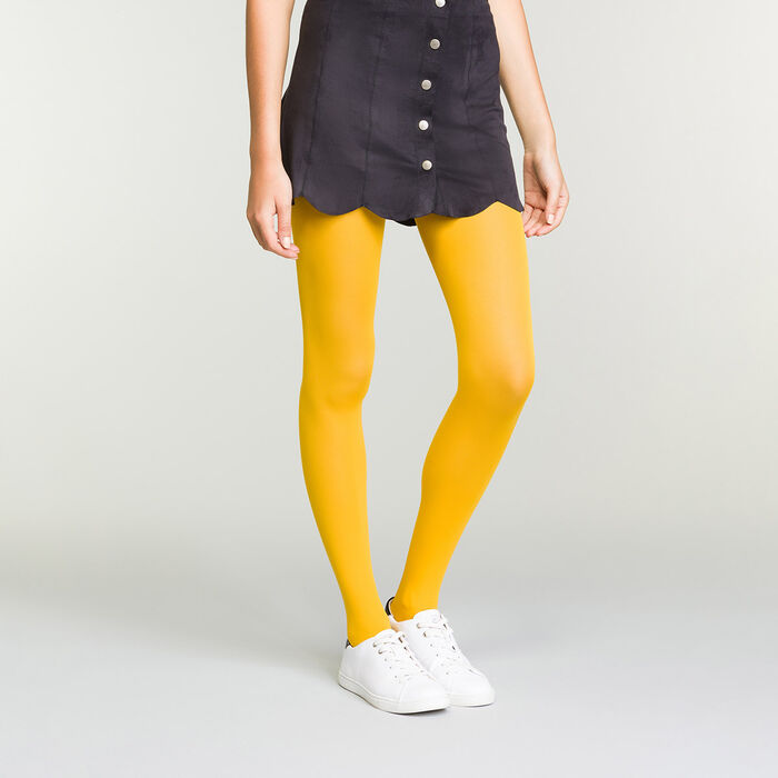 Panti amarillo mostaza opaco aterciopelado Dim Style, , DIM