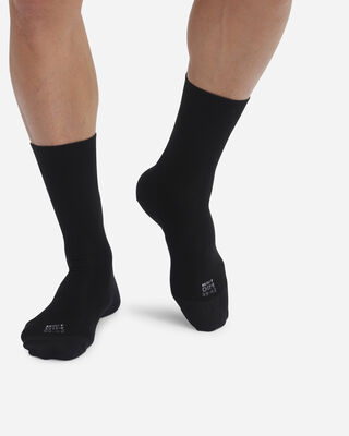 Juego de 2 pares de calcetines reforzados para hombre Negro Súper resistentes, , DIM