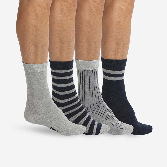 Pack de 5 pares de calcetines bajos de algodón para hombre negro EcoDim