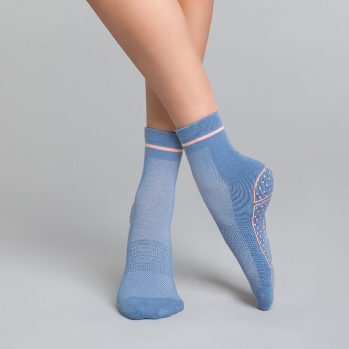 Calcetines de impacto ligero  yoga azules y rosas - Dim Sport, , DIM