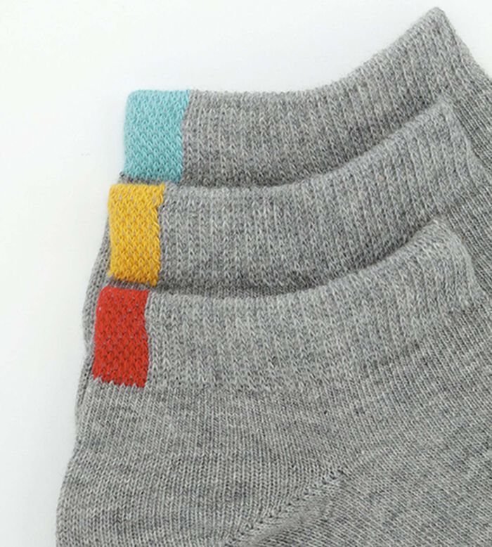 Pack de 5 pares de calcetines infantiles de algodón Gris EcoDim, , DIM