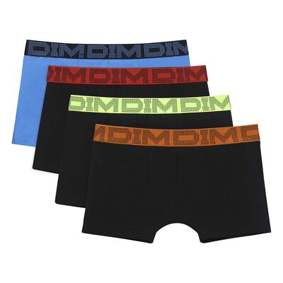 Pack de 4 boxers de niño de algodón elástico Malibu Mix & Color, , DIM